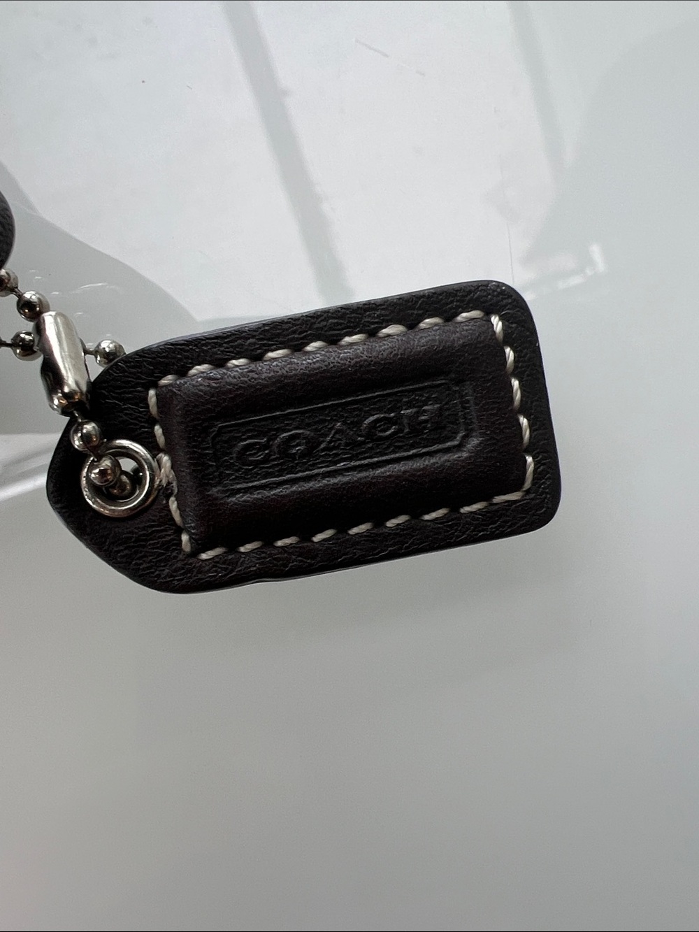 Coach Brown Embossed Leather Mini Tote Bag - Picture 6 of 6